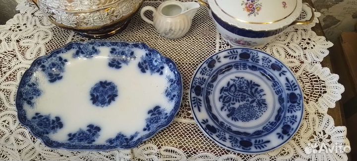 Фарфор кобальт Англия Германия Чехия