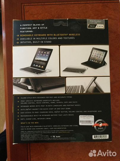 Zagg Folio чехол с клавиатурой для iPad 2, 3