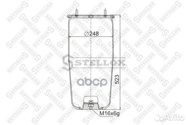 90-09410-SX пневмопод.без стак. 941MB h523 2шп