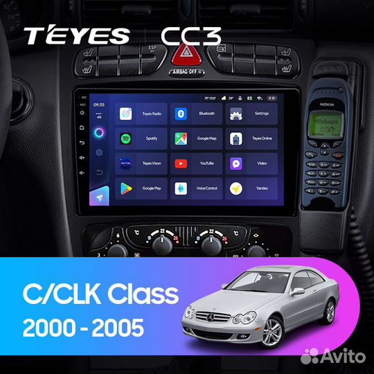 Магнитола CC3 Mercedes C/CLK W209 2000-2005