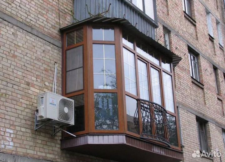 Остекление балконов и лоджий под ключ обк-8298