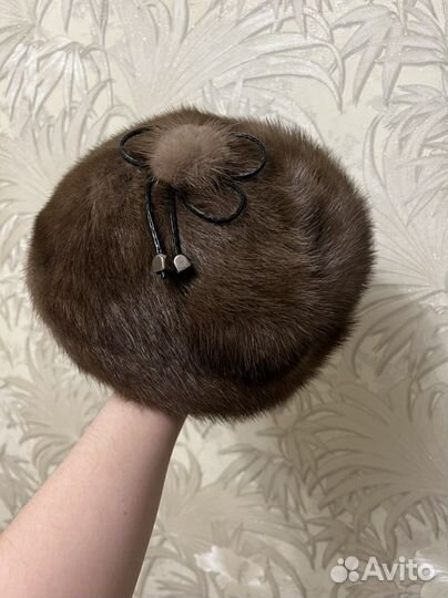 Шапка норковая женская
