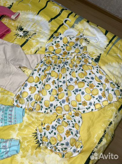 Вещи пакетом на девочку от 3 мес до 9 мес