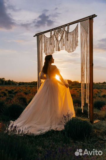 Арка макраме для свадьбы, фотосессии (аренда)