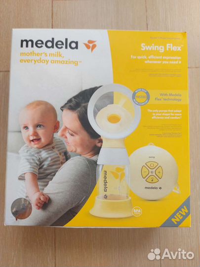 Молокоотсос medela swing flex электрический