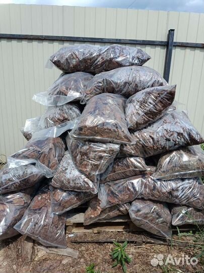 Сосновая кора в мешках/мульча с доставкой