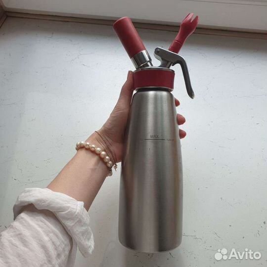 Сифон кремер isi красный