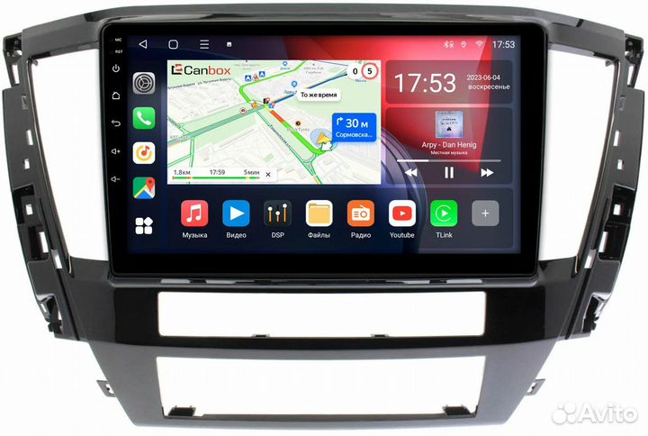 Магнитола на Android для Mitsubishi Pajero Sport 3