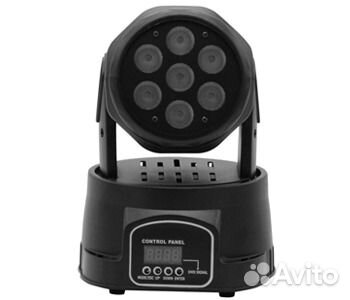 Вращающаяся голова LED wash, 7 LED x 12W