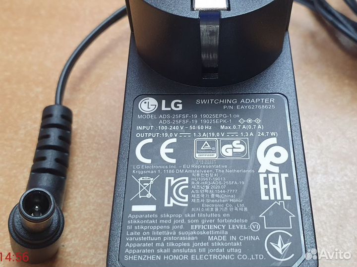 Блоки питания 19В 1.3A, ADS-40FSG-19