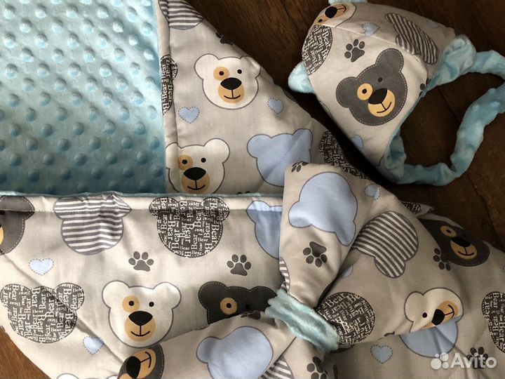 Комплект для новорожденного одеяло и подушка