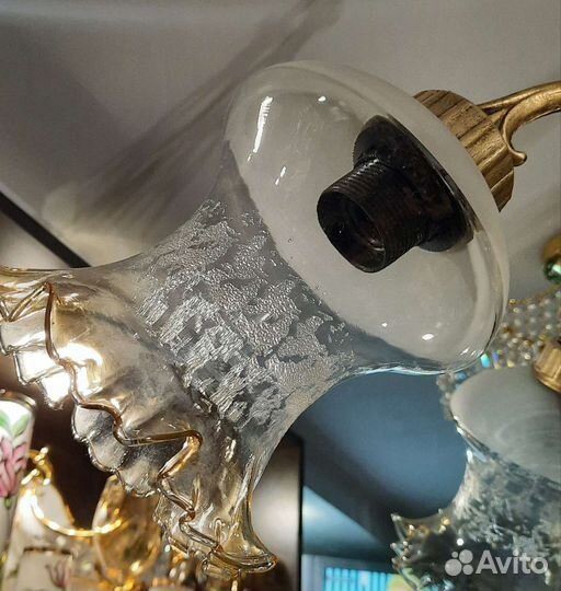 Бронзовая люстра пр-во Югославия 1970-е