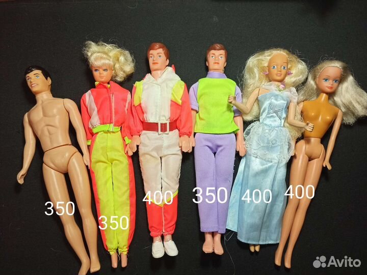 Разные Барбиобразные куклы из 90-х