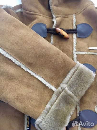 Дубленка из натуральной кожи(замши) мехом Ю.Корея