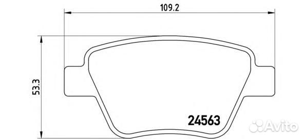 Колодки тормозные дисковые зад P85114 Brembo