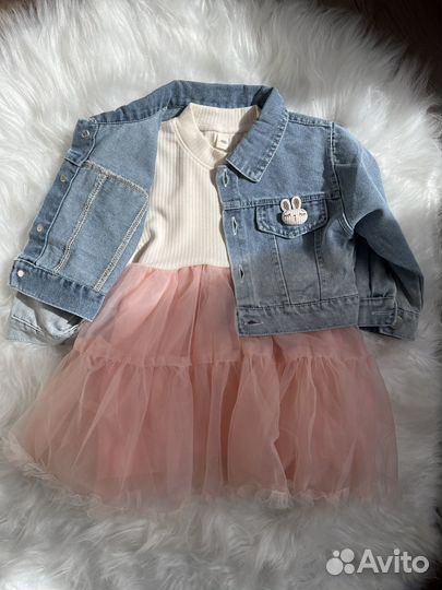 Джинсовка и платье для девочки