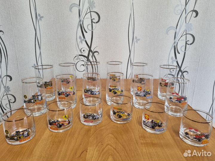 Бокалы богемия гоночные машинки формула