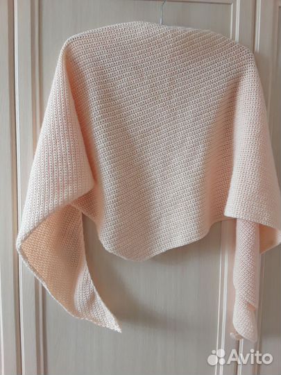 Шарф бактус вязаный