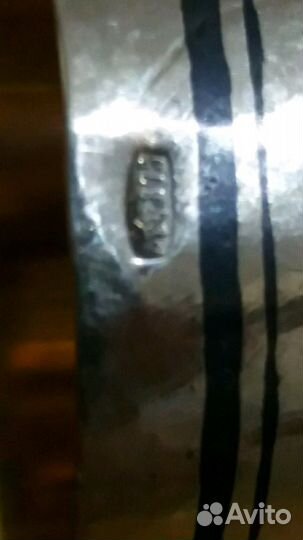 Серебряная рюмка (проба СССР) позолота/чернь