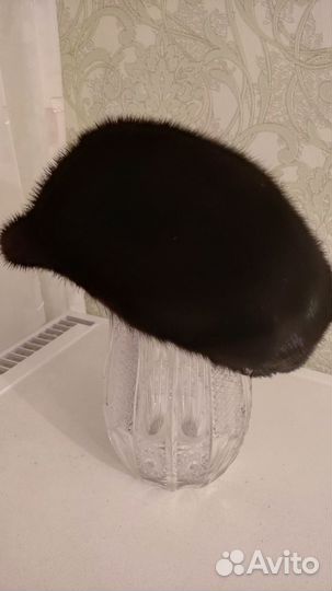 Берет женский норковый размер 56