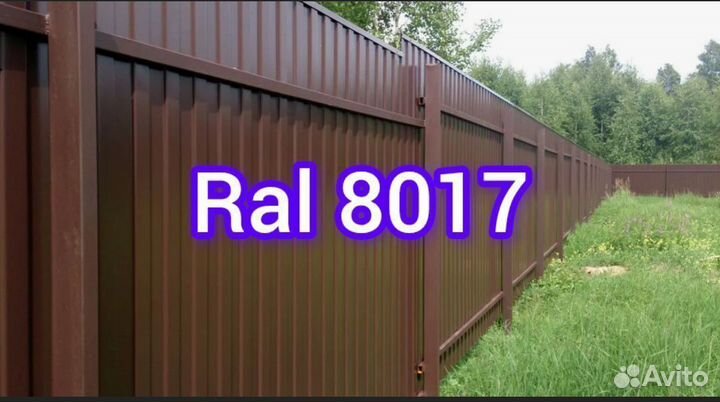 Профлист Ral 8017
