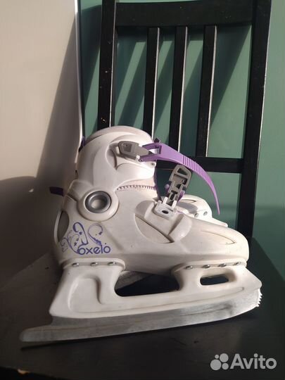 Коньки раздвижные р 32-34 б/у