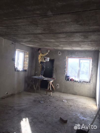 Штукатурка, шпаклевка, стяжка пола