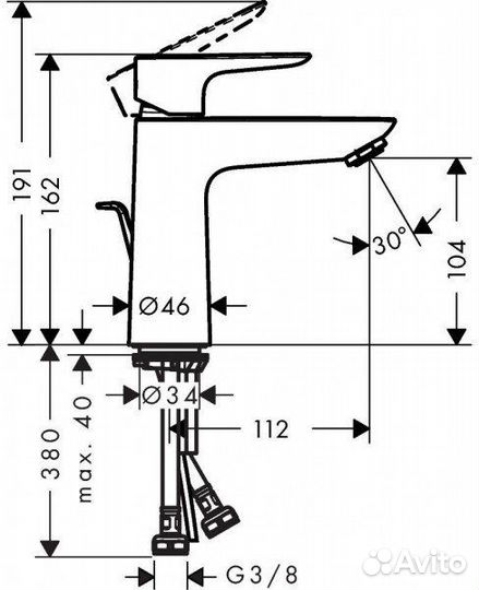 Hansgrohe 71710990 Смеситель для ракови