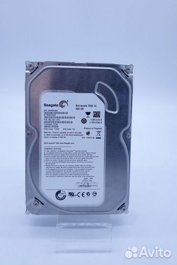 Жесткий диск seagate ST3500418AS 500Гб
