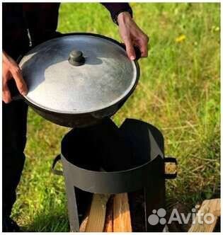 Казан чугунный 8-12л