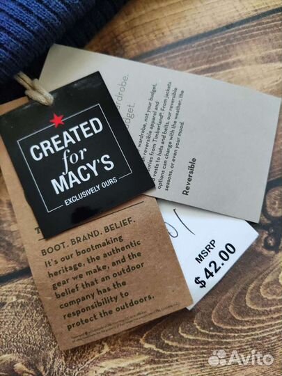 Timberland новая шапка темно-синяя оригинал