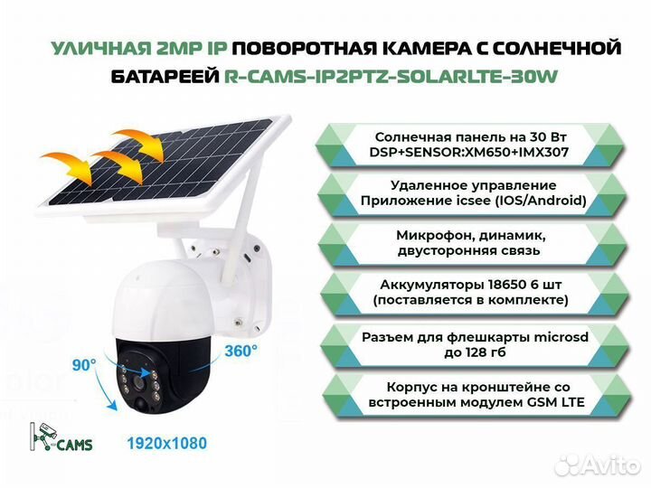 Топ видеонаблюдение Уличная 2MP IP поворотная каме