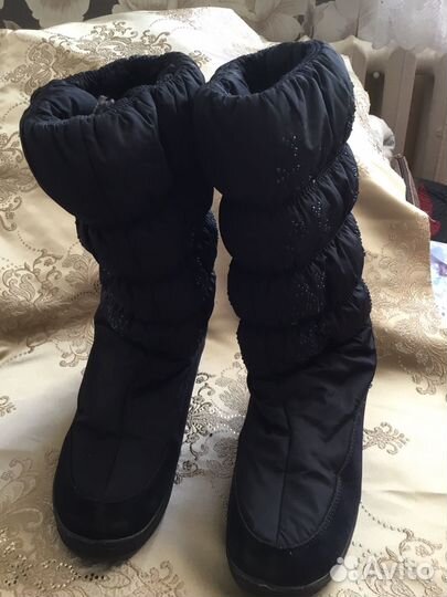 Сапоги женские зимние дутики 39