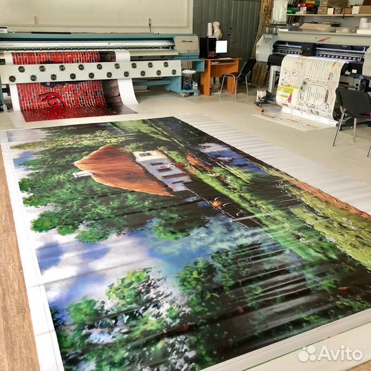 Баннер с печатью, баннерная ткань