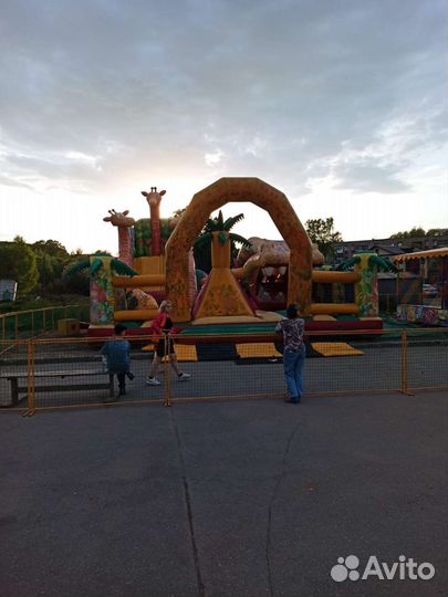 Надувной батут саванна