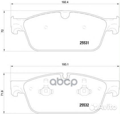 Колодки торм.пер. MB M/GL-class (X166/W166) 12
