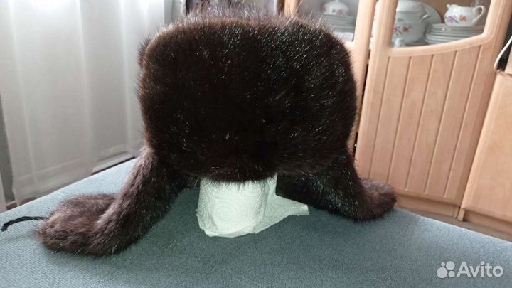 Норковая шапка мужская 56 65