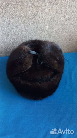 Мужская шапка ушанка норковая