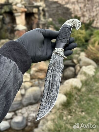 Нож из дамаска Орлан