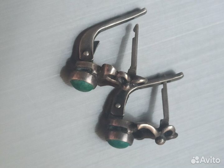 Серебряные серьги 925 СССР