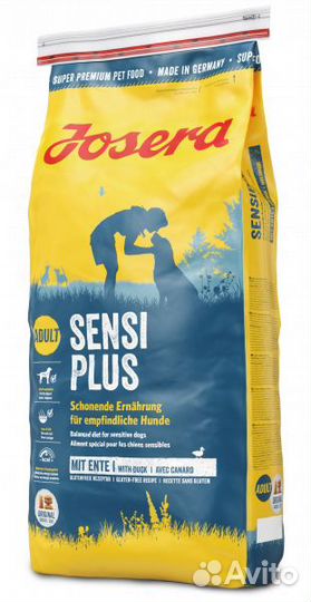 Корм для собак josera sensiplus,15кг
