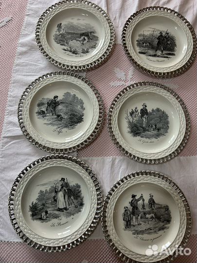 Тарелки винтаж охота
