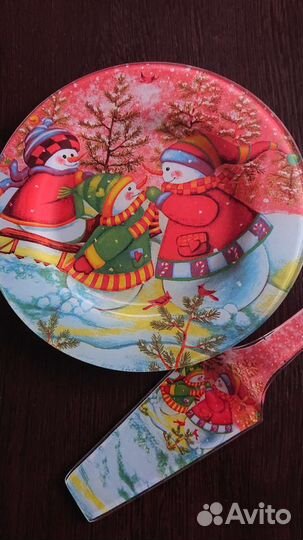 Тарелка для торта с лопаткой