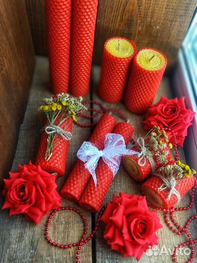 Свечи из вощины с Травами