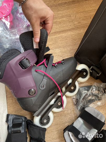 Ролики RollerBlade 38.5 Комплект с защитой