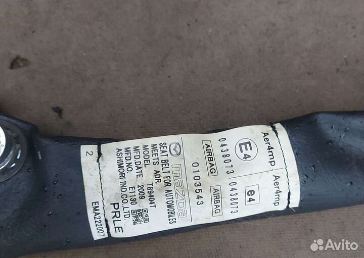 Ремни безопасности Мазда 3 bl