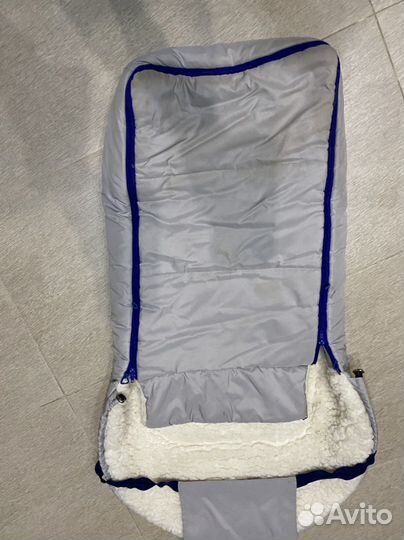 Теплый зимний конверт из овчины