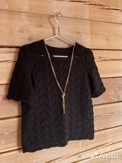 Вязаная футболка, кофточка, блуза