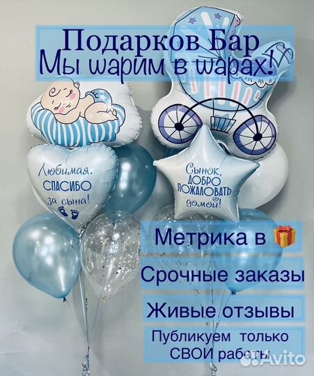 Воздушные Шары на Выписку, Гелиевые шары Шарики