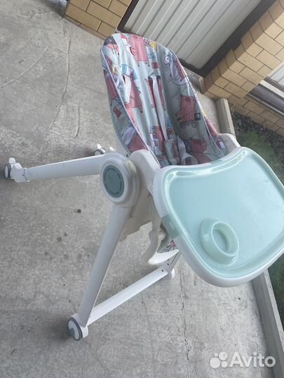 Детский стульчик для кормления happy baby